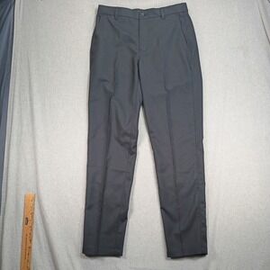 Oobe Mens 30x32 Black Performance Dress Pants Straight Leg Business Casual Work